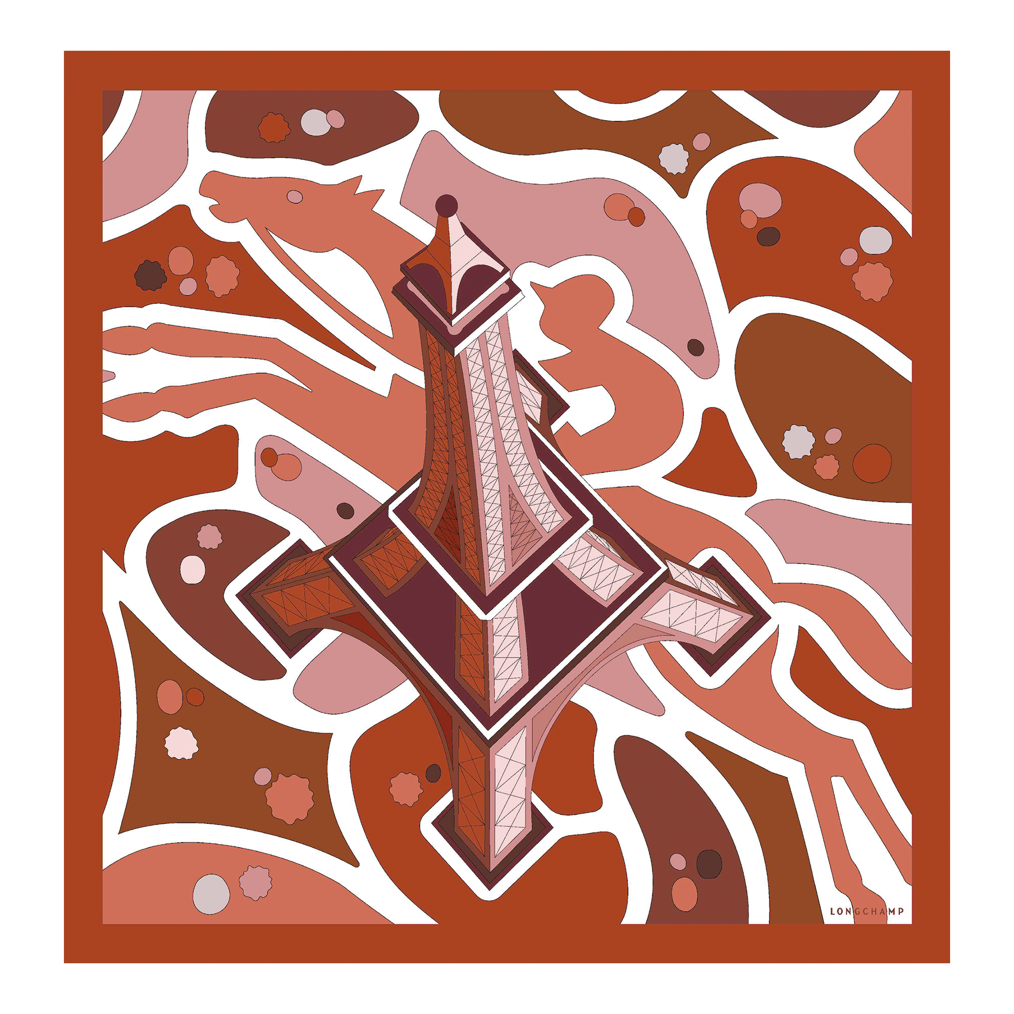 Equestrian Tower Silk-sjals 70